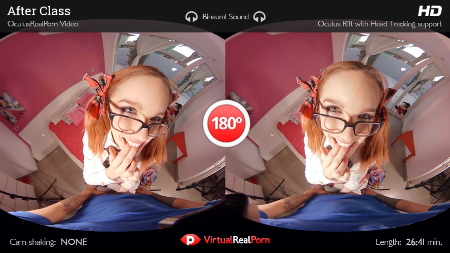 Sizzling virtual reality porn movie After Class by VirtualRealPorn